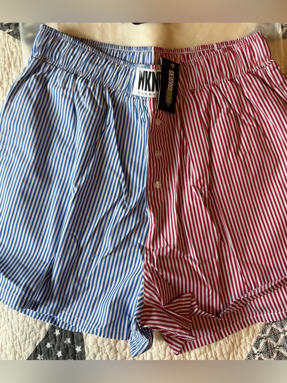 NWT Wknd Chasers Summer Anthem Striped Shorts